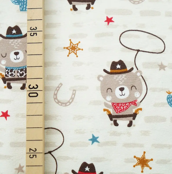 Bio-Baumwolljersey Lucky Bear