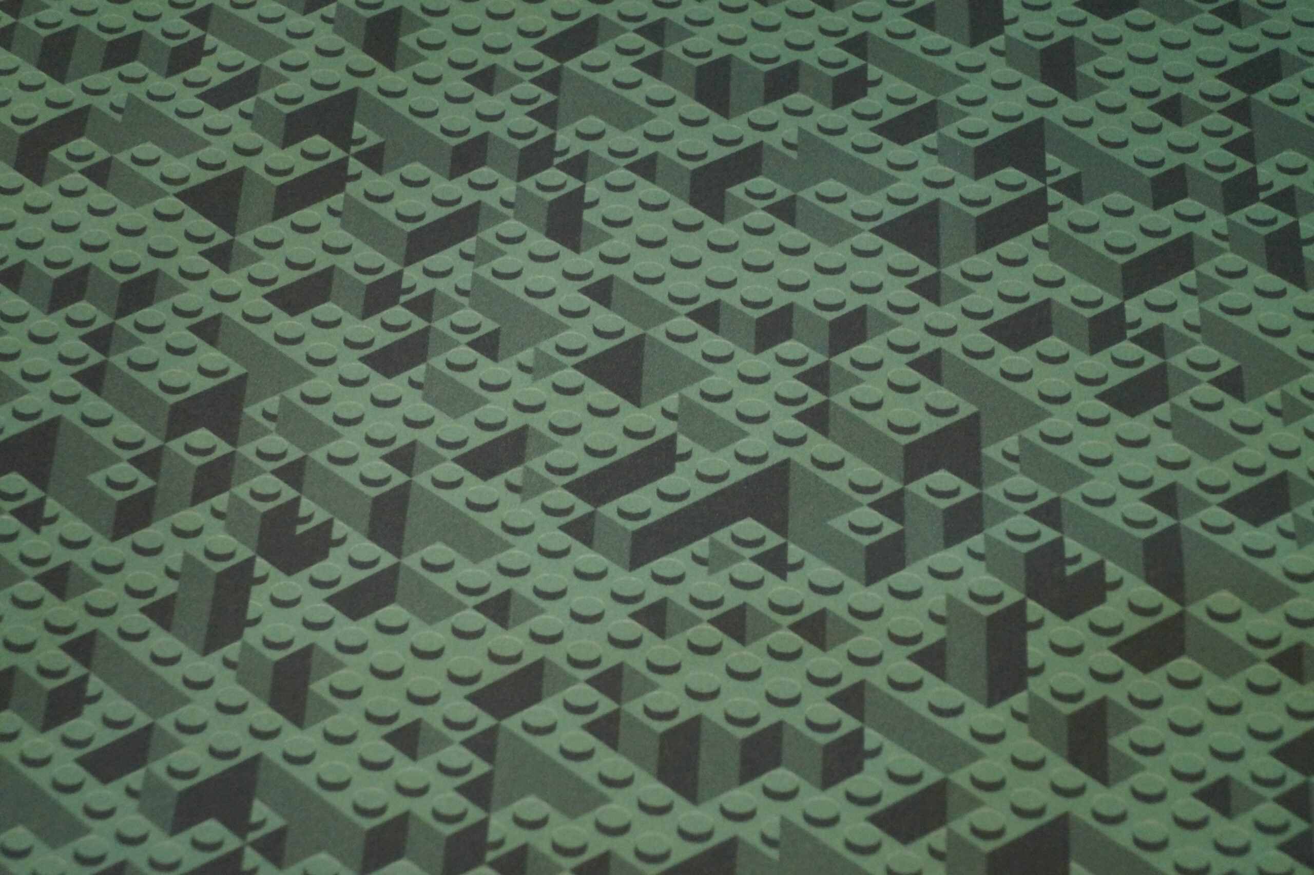 Softshell grün mit Klemmbausteinen (Druck)