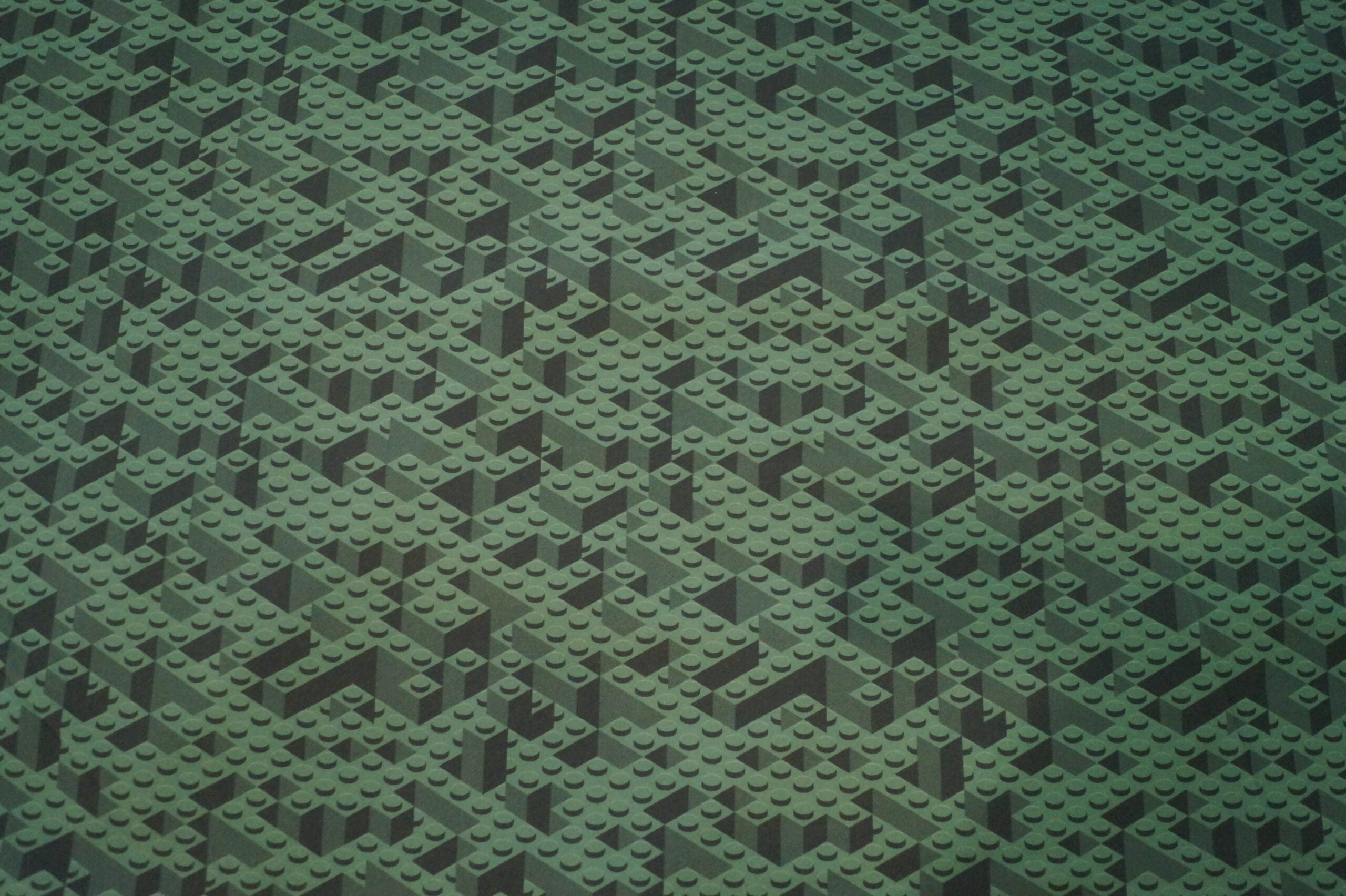 Softshell grün mit Klemmbausteinen (Druck)