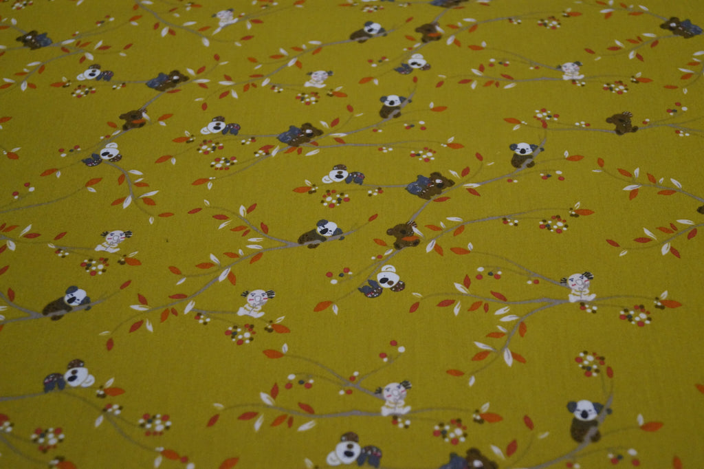 Popeline ocker mit Koalas