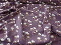 Baumwolljersey mauve mit Baumwollblüten