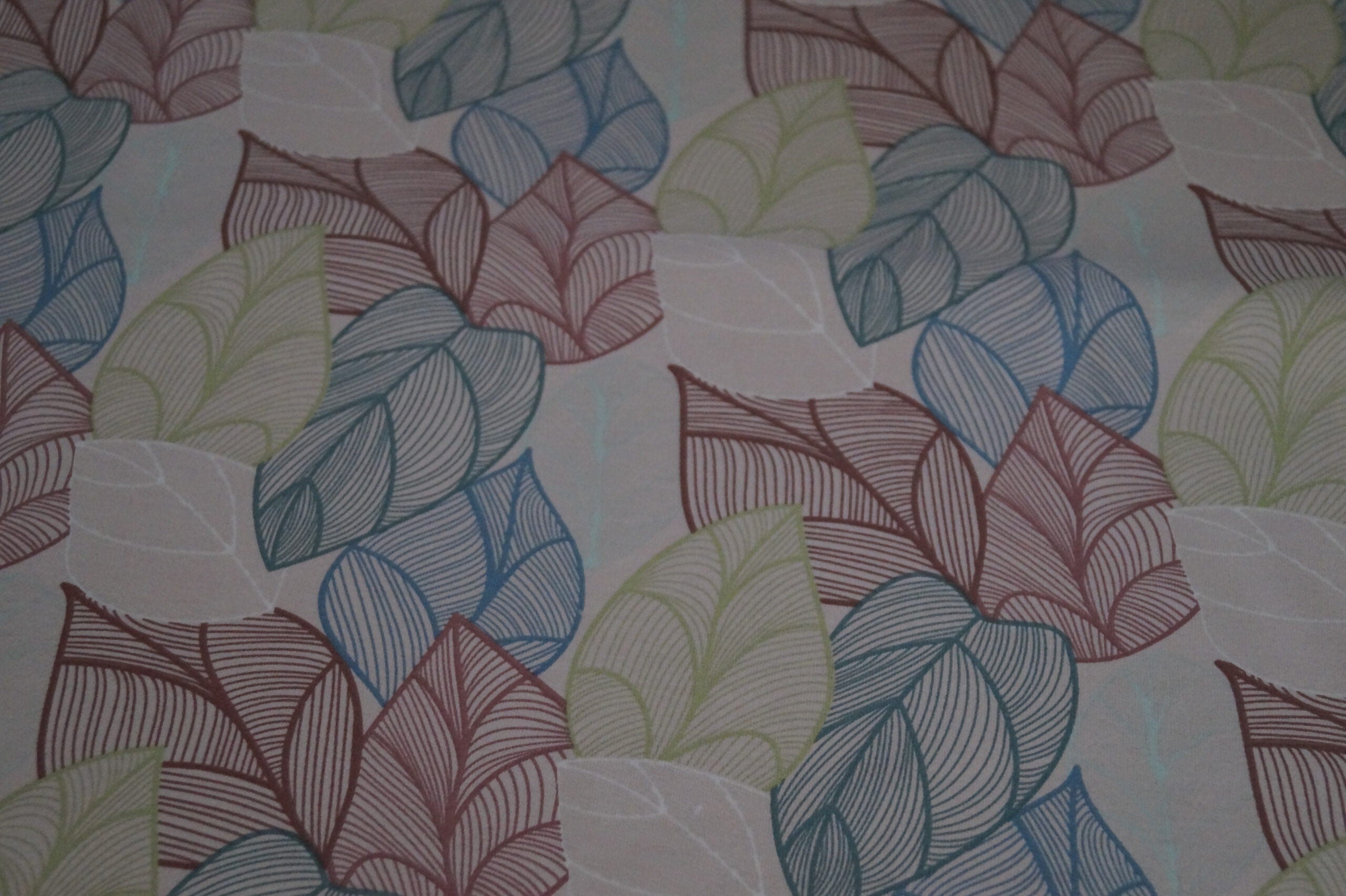 Bio-Baumwolljersey rosa mit Blättern