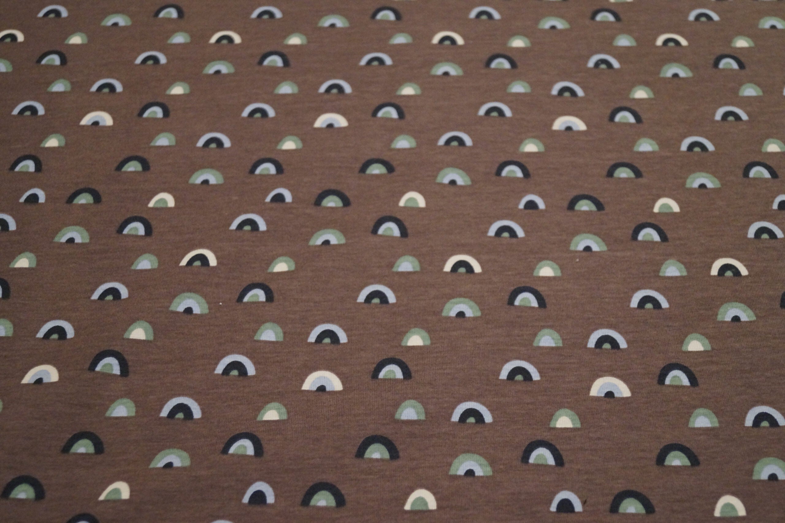 Baumwolljersey mauve mit Bögen