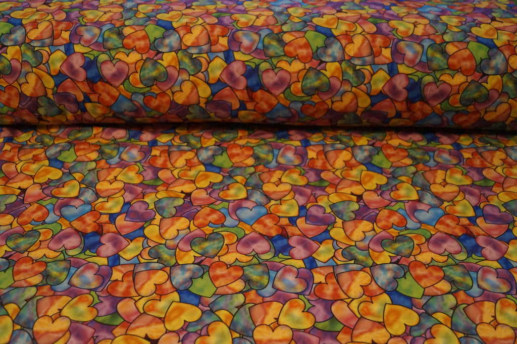 Softshell bunt mit Herzen