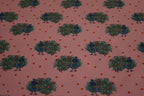 Baumwolljersey rosa mit Pfauen und Herzen