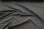Jacquard-Jersey grau mit Rauten