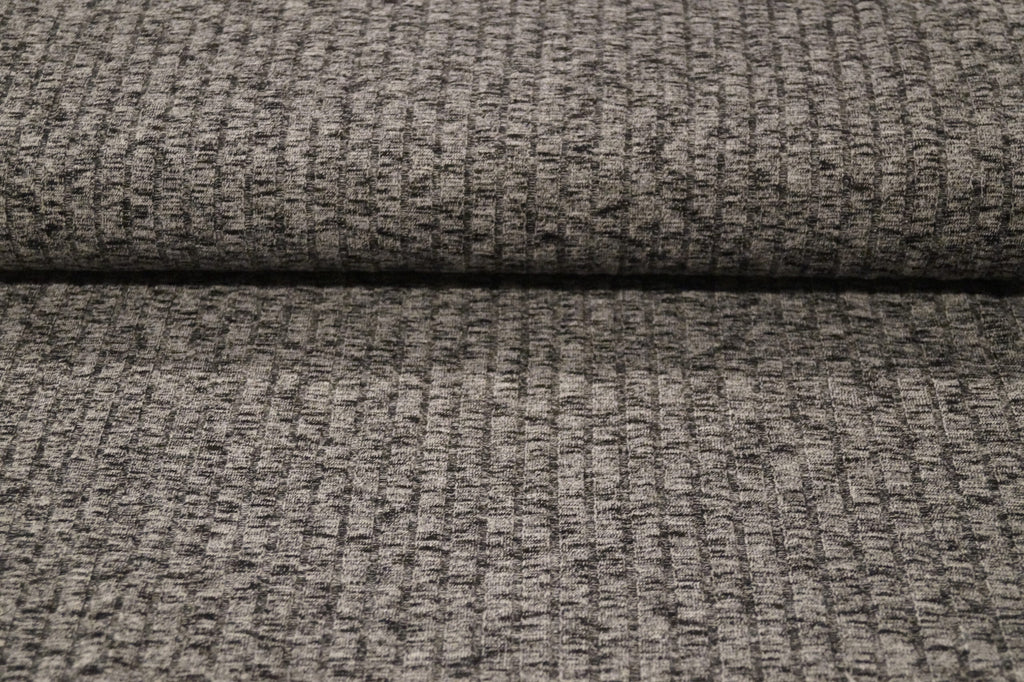 Strickstoff grau meliert