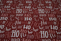 French Terry rot mit Ho-Ho-Ho Schriftzug