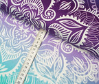 Bio-Funktionsstoff lila und grün mit Mandala
