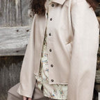 Kunstleder elfenbeinweiß in Flechtoptik