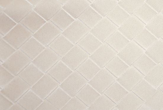Kunstleder elfenbeinweiß in Flechtoptik