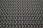 Jacquard-Jersey grau mit Rauten