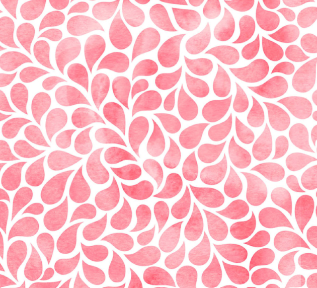 Baumwolljersey weiß mit rosa Muster