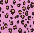 Krinkelmusselin pink mit Leoprint