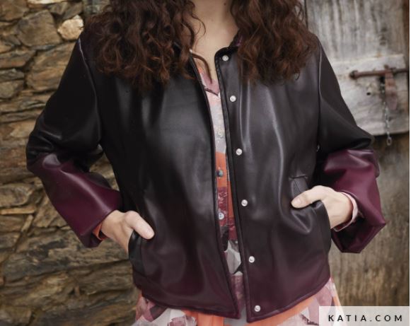 Kunstleder weinrot/ braun mit Farbverlauf