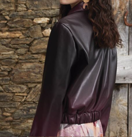 Kunstleder weinrot/ braun mit Farbverlauf