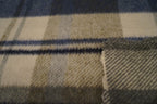 Mantelflausch braun/blau kariert