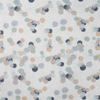 Musselin weiß mit Punkten