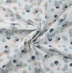 Musselin weiß mit Punkten