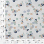 Musselin weiß mit Punkten