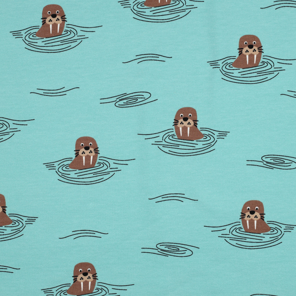 Softsweat dunkelmint mit Walrössern
