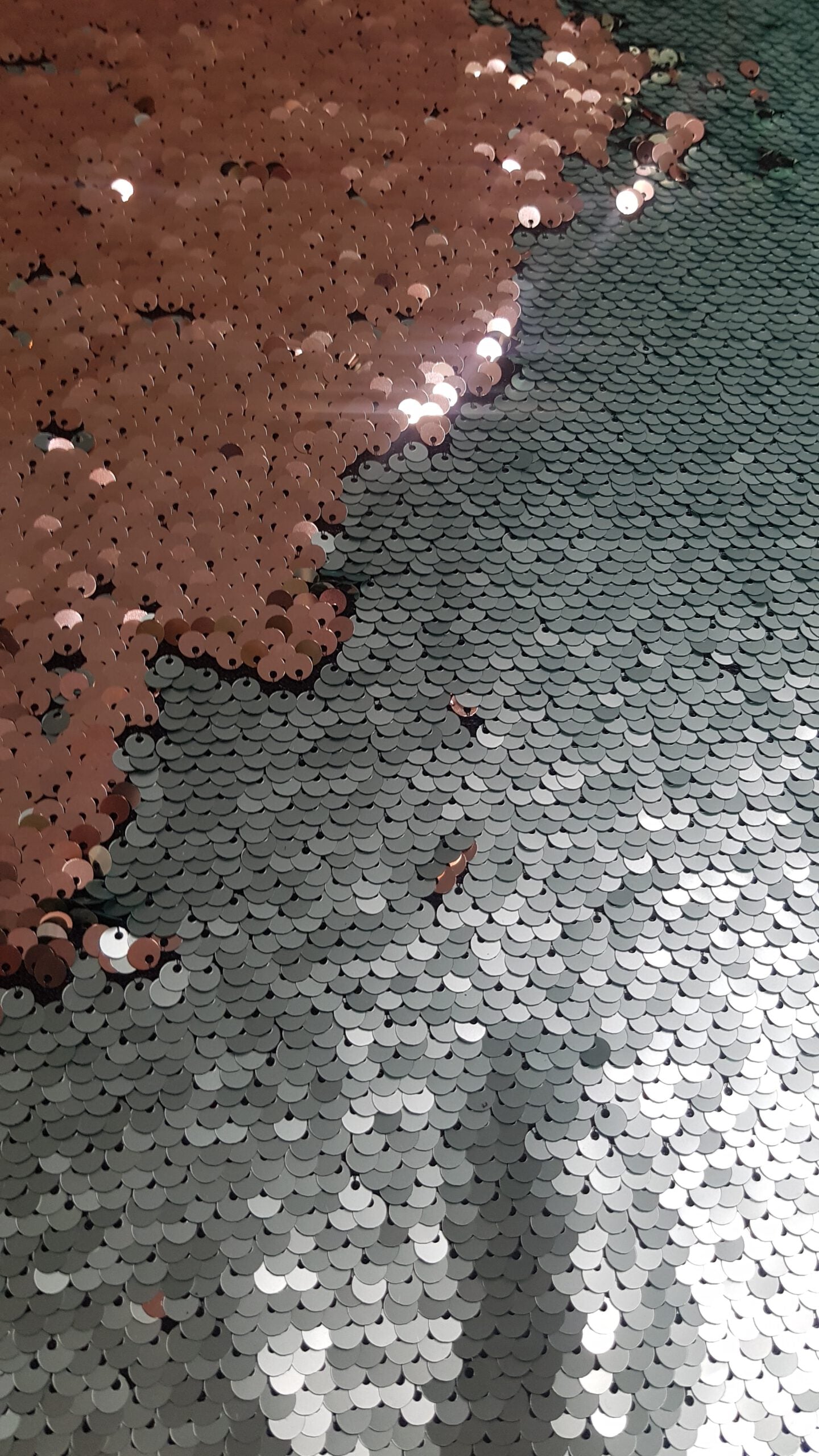 Wendepailletten zweifarbig türkis/bronze