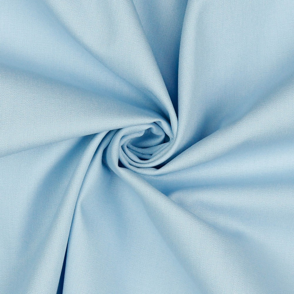 Popeline hellblau