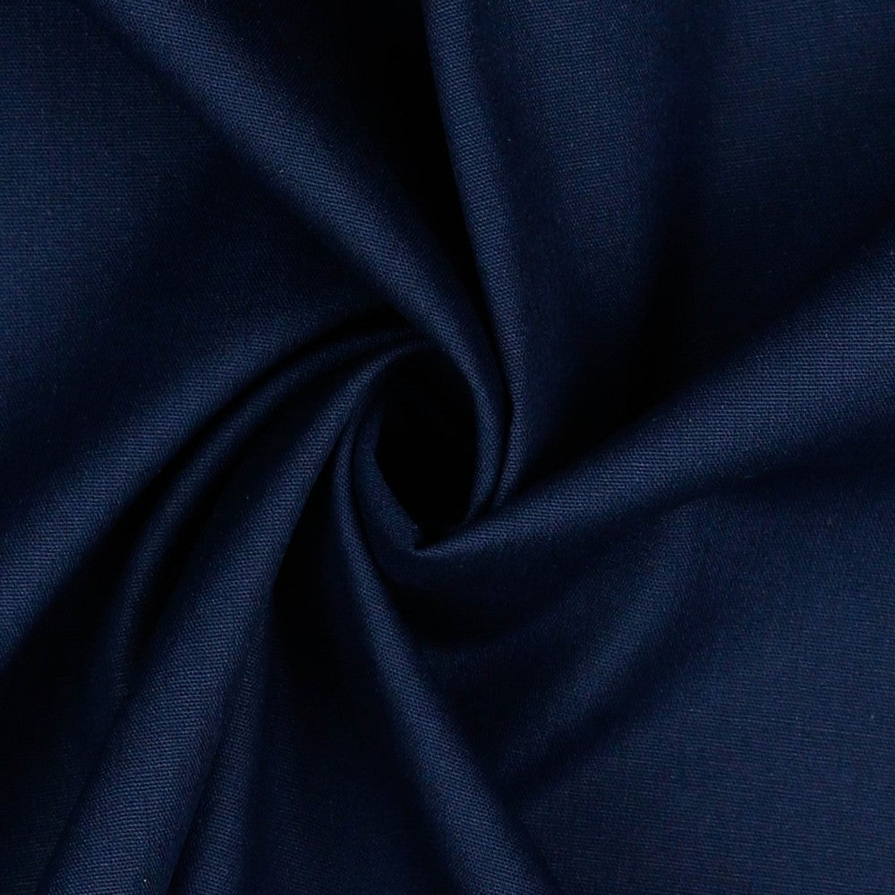 Popeline marineblau