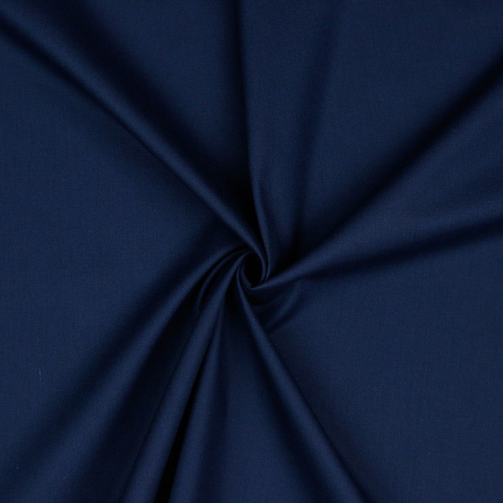 Popeline marineblau