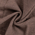 Walkloden dunkelbraun meliert