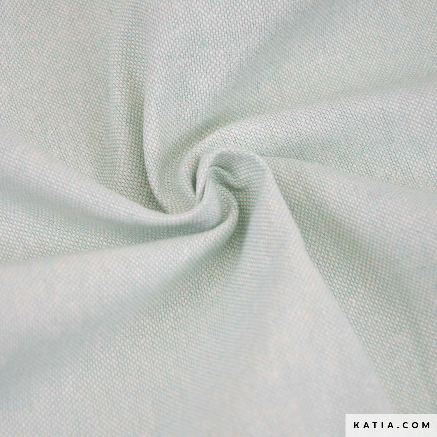 Recycelter Canvas grün mit Chambray-Effekt