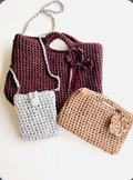 Häkelworkshop mit Ela von Maschenherz - Tasche im Lederlook
