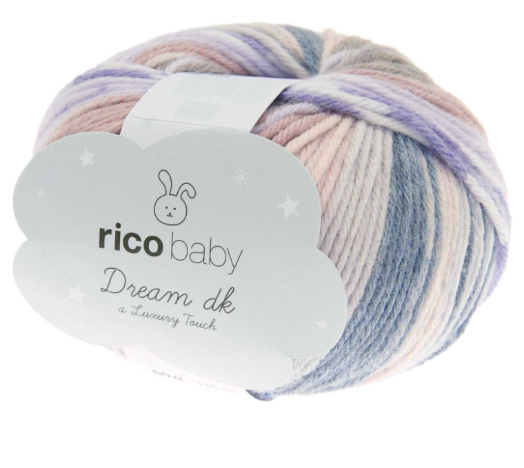 Rico Design Baby Dream dk Uni und mit Farbverlauf
