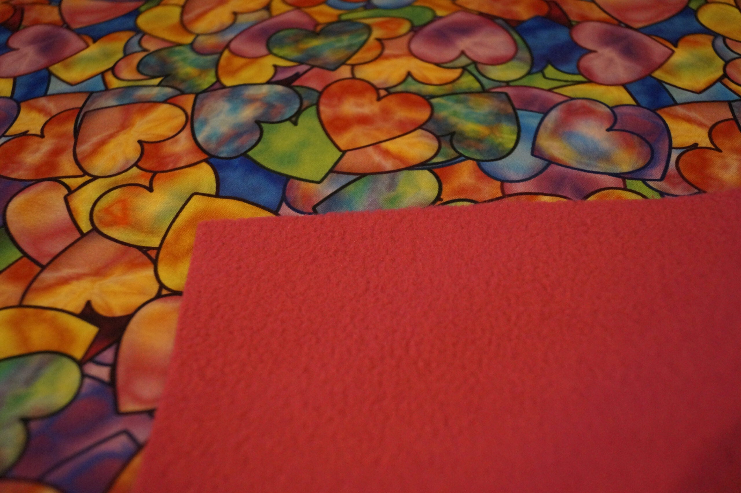 Softshell bunt mit Herzen