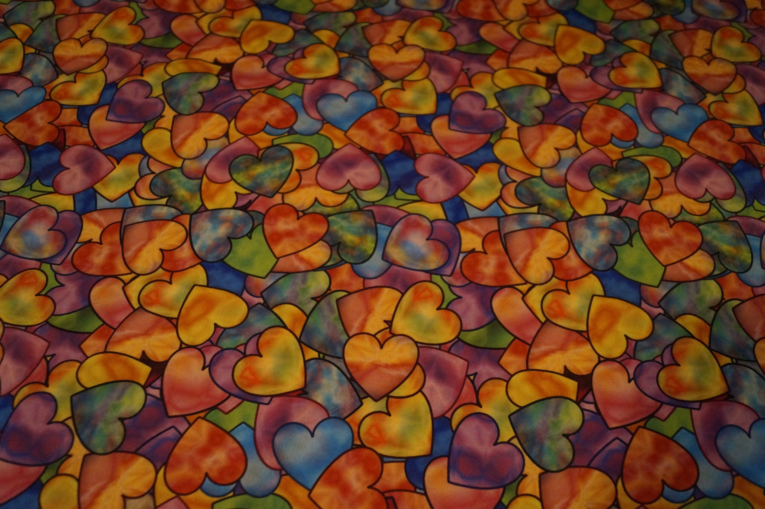 Softshell bunt mit Herzen