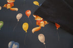 Softshell dunkelblau mit Füchsen und Luftballons