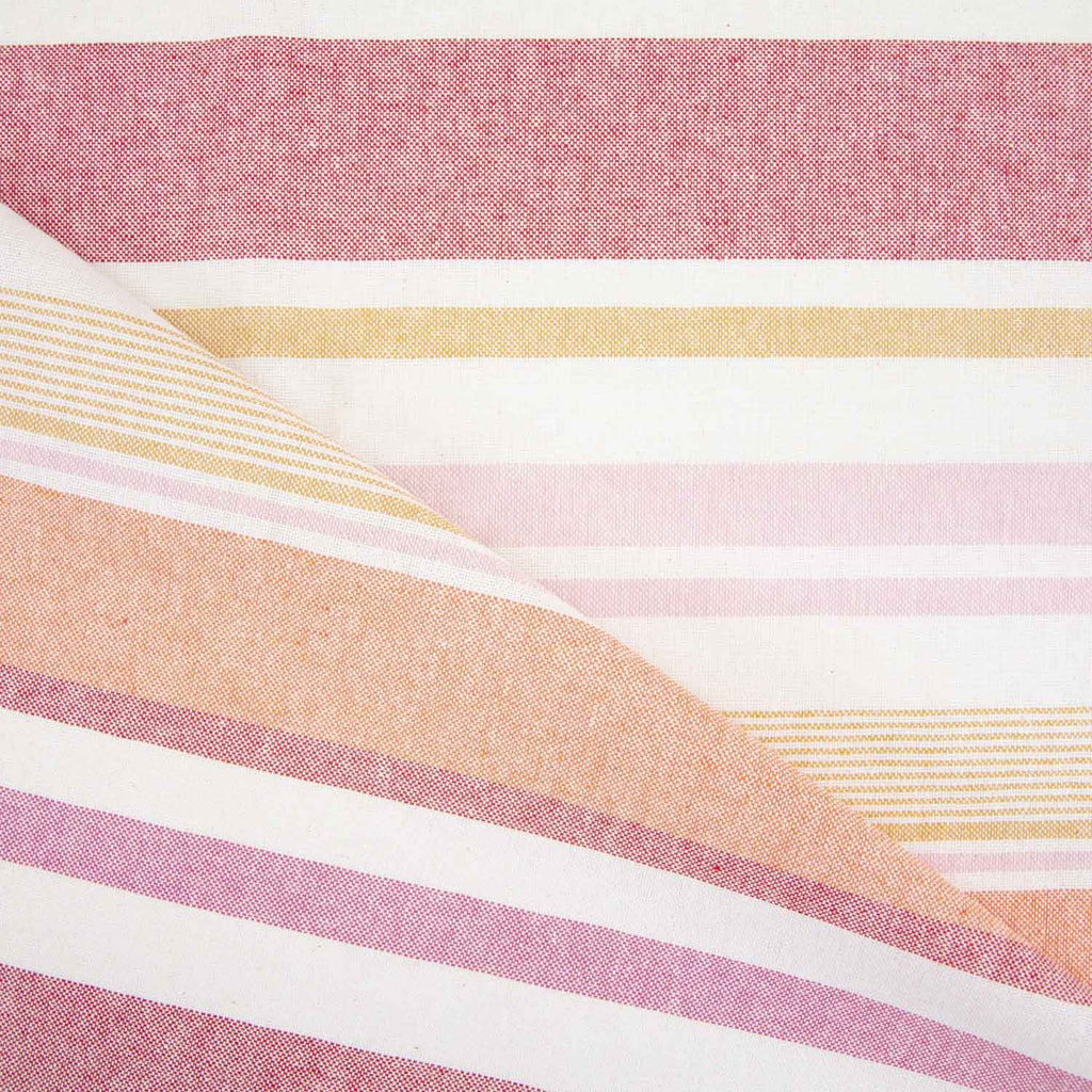 Recycelter Canvas mit roten Streifen