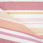 Recycelter Canvas mit roten Streifen