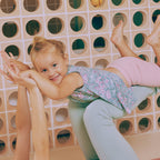 Viskosejersey türkis mit rosa Kirschblüten