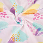 Ecoviskose helllila mit bunt gemusert (Ecovero)