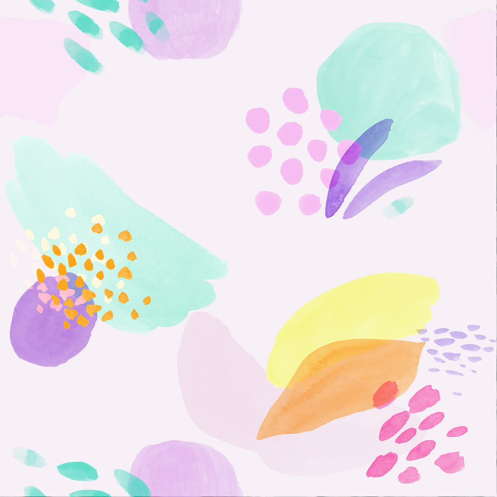 Ecoviskose helllila mit bunt gemusert (Ecovero)