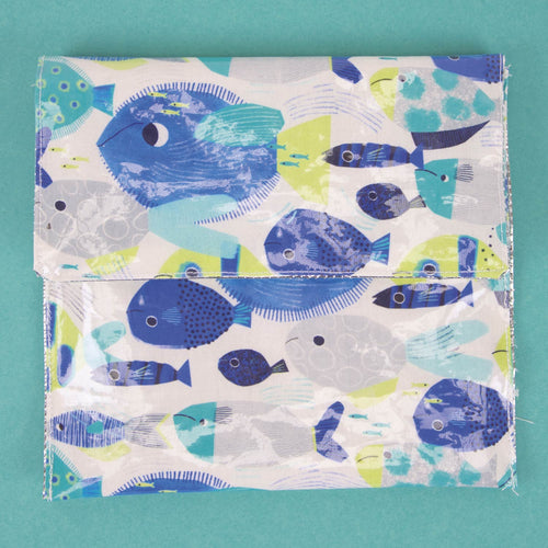 Baumwolle laminiert mit Fischen