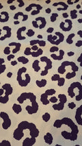 Viskose beige mit Leomuster in Lila