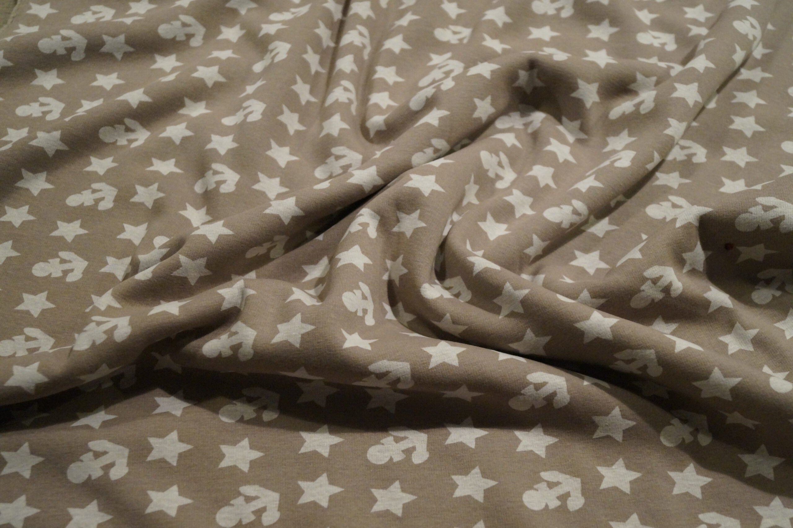 Wintersweat braun mit Ankern und Sternen