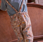 Winter Sweat braun mit Retro-Blumenmuster