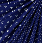 Popeline dunkelblau mit Ankern