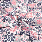 Canvas rosé mit Mosaiken