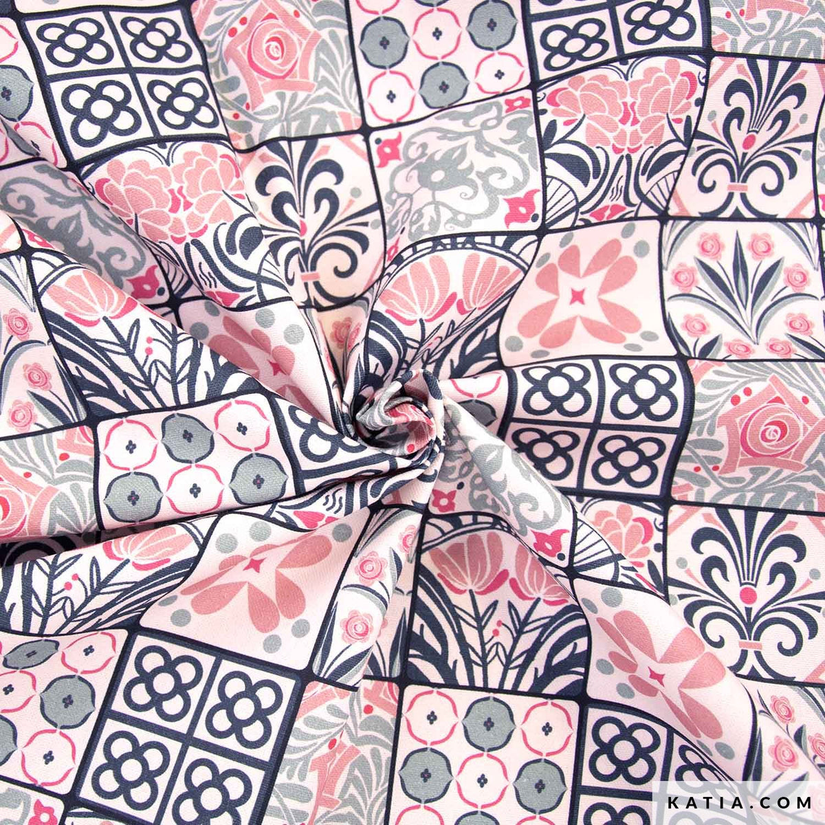 Canvas rosé mit Mosaiken