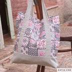 Canvas rosé mit Mosaiken