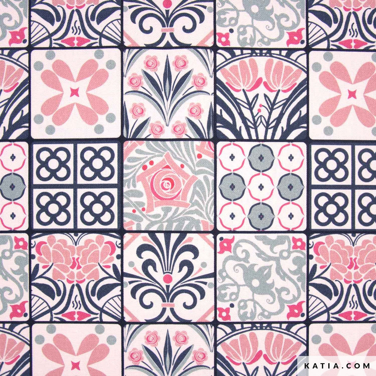 Canvas rosé mit Mosaiken